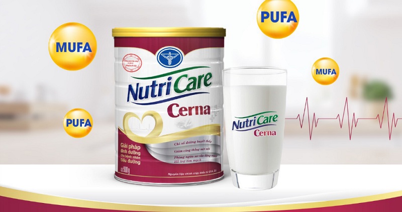 Nutricare Cerna – Sữa bột dành cho người bị tiểu đường