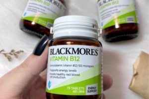 Thông tin của thuốc bổ máu Blackmores B12