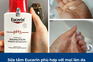 Sữa tắm Eucerin phù hợp với mọi loại da